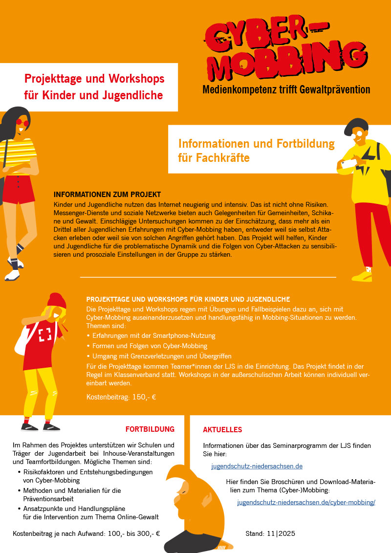LJS: Flyer_Cyber-Mobbing 2025 | Screenshot