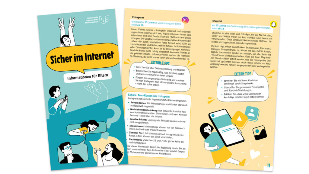 Sicher im Internet – Informationen für Eltern | Broschüre der LJS Niedersachsen e.V.